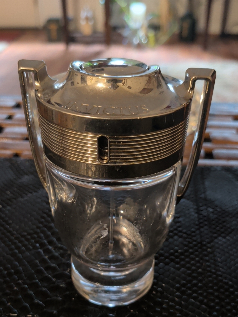 Poco Rabanne- Invictus, Silver and Clear Glass Fragrance